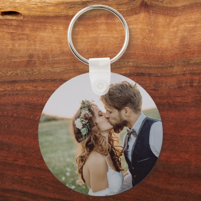 Keepsake Wedding Photo Keychain (Front)