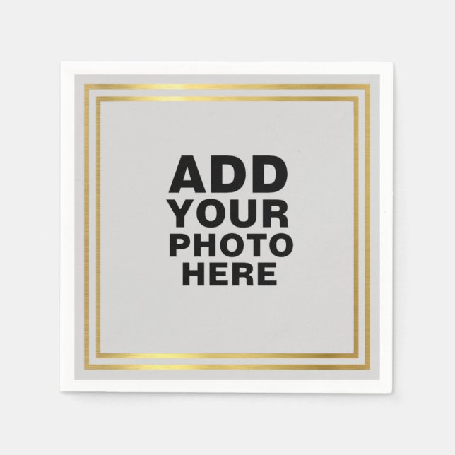 Keepsake Wedding Photo Napkins (Front)