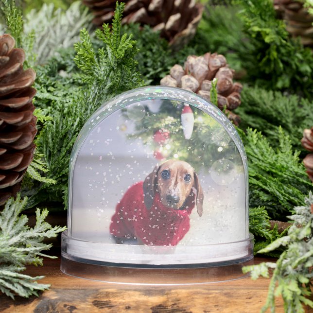 Keepsake Your Pet Dog Photo Sentimental Christmas  Snow Globe (Winter)