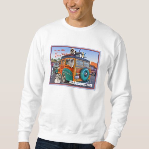 Kees in a Woodie Wagon Sweatshirt