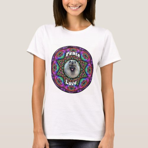 Kees on plain purple mandala T shirt