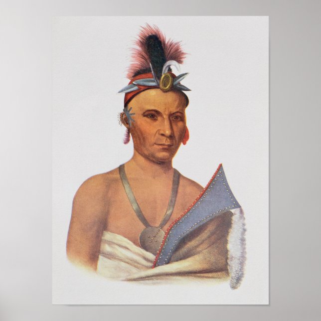 Keesheswa or 'the Sun', a Fox Chief Poster (Front)