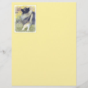 Keeshond Aspen Painting - Cute Original Dog Art