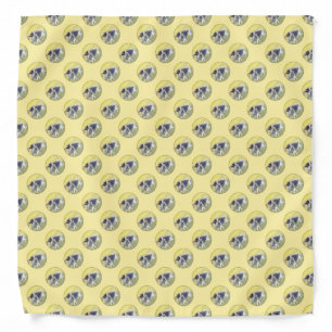 Keeshond Aspen Painting - Cute Original Dog Art Bandana