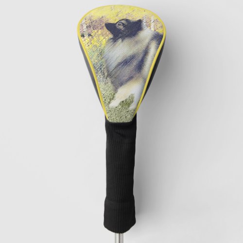 Keeshond Aspen Painting _ Cute Original Dog Art Golf Head Cover