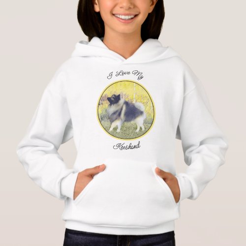 Keeshond Aspen Painting _ Cute Original Dog Art Hoodie