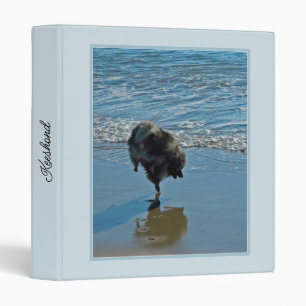 Keeshond Ballet Photograph - Cute Original Dog Art 3 Ring Binder