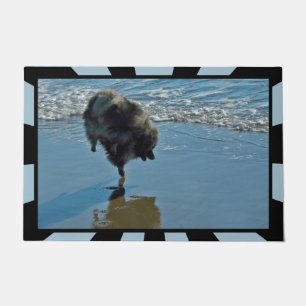 Keeshond Ballet Photograph - Cute Original Dog Art Doormat