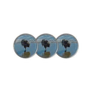 Keeshond Ballet Photograph - Cute Original Dog Art Golf Ball Marker