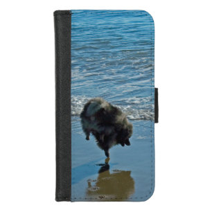 Keeshond Ballet Photograph - Cute Original Dog Art iPhone 8/7 Wallet Case