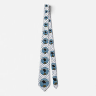 Keeshond Ballet Photograph - Cute Original Dog Art Neck Tie