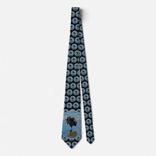 Keeshond Ballet Photograph - Cute Original Dog Art Neck Tie