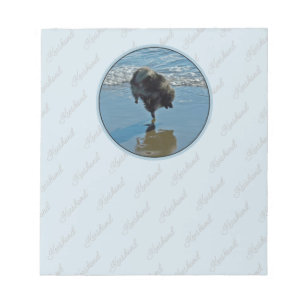 Keeshond Ballet Photograph - Cute Original Dog Art Notepad