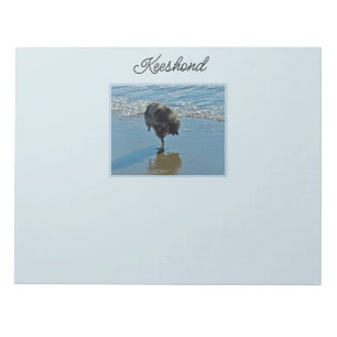 Keeshond Ballet Photograph - Cute Original Dog Art Notepad