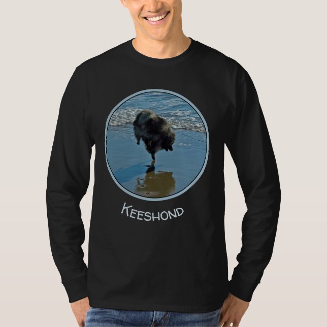 Keeshond Ballet Photograph - Cute Original Dog Art T-Shirt (Front)