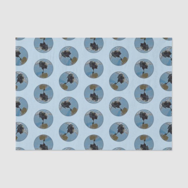 Keeshond Ballet Photograph Cute Original Dog Art Tissue Paper (Front)