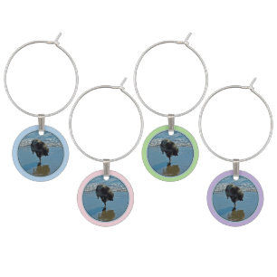 Keeshond Ballet Photograph - Cute Original Dog Art Wine Charm