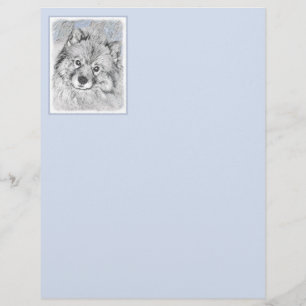 Keeshond Beth Painting - Cute Original Dog Art