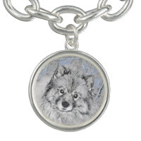 Keeshond Beth Painting - Cute Original Dog Art