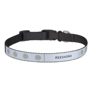 Keeshond Beth Painting - Cute Original Dog Art Pet Collar