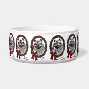 Keeshond Christmas Bowl