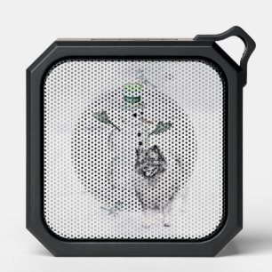 Keeshond Christmas Snowman Painting Dog Art Bluetooth Speaker