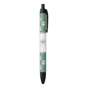 Keeshond Christmas Snowman Painting Dog Art Pen