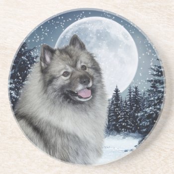 Keeshond Coaster by ForLoveofDogs at Zazzle