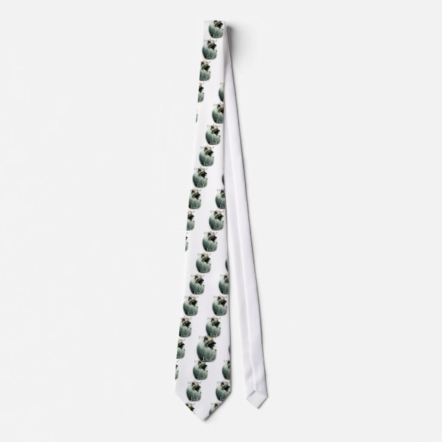 Keeshond Dad 2 Neck Tie (Front)