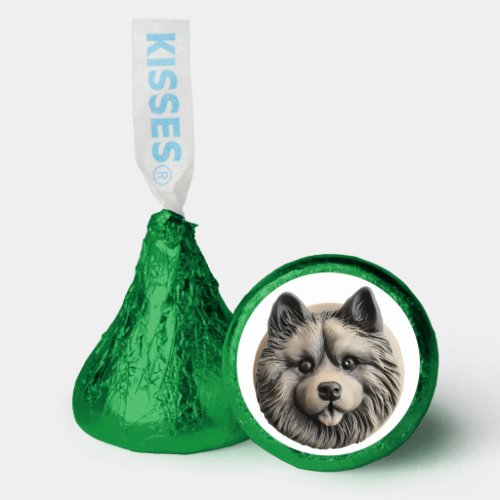 Keeshond Dog 3D Inspired Hersheys Kisses