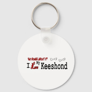 Keeshond Dog Gifts Keychain