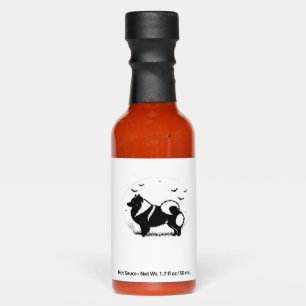 Keeshond Dog � Halloween Moon Silhouette Classic T Hot Sauces