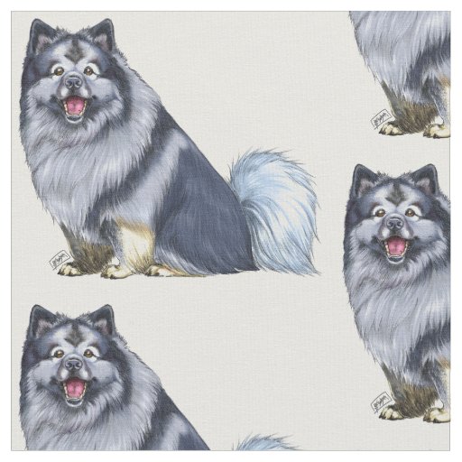 keeshond fabric