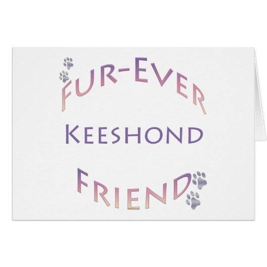 Keeshond Furever Cards (Front Horizontal)
