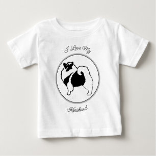 Keeshond Graphics - Cute Original Dog Art Baby T-Shirt
