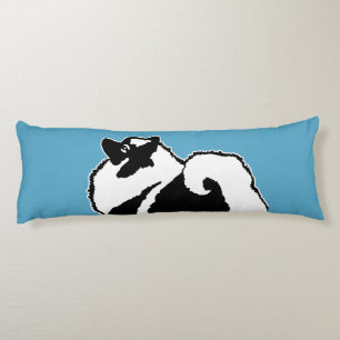 Keeshond Graphics - Cute Original Dog Art Body Pillow