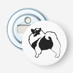 Keeshond Graphics - Cute Original Dog Art Bottle Opener