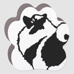 Keeshond Graphics - Cute Original Dog Art Car Magnet