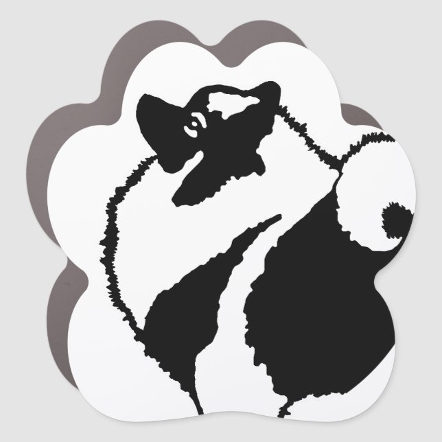 Keeshond Graphics  - Cute Original Dog Art Car Magnet (Front)