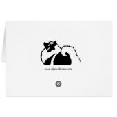 Keeshond Graphics  - Cute Original Dog Art Cards (Back Horizontal)