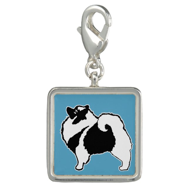 Keeshond Graphics  - Cute Original Dog Art Charm (Front)