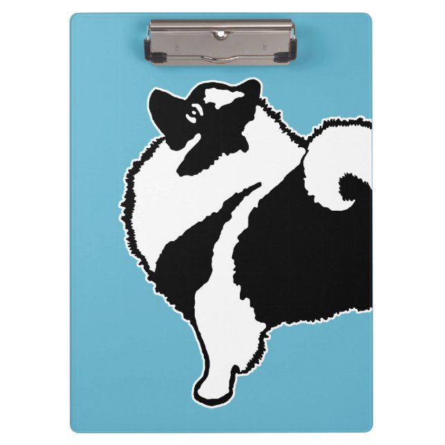 Keeshond Graphics  - Cute Original Dog Art Clipboard (Front)