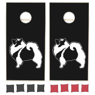 Keeshond Graphics - Cute Original Dog Art Cornhole Set