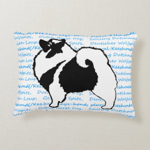 Keeshond Graphics - Cute Original Dog Art Decorative Pillow