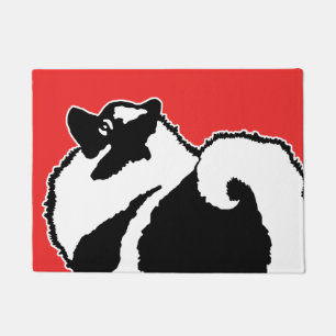 Keeshond Graphics  - Cute Original Dog Art Doormat