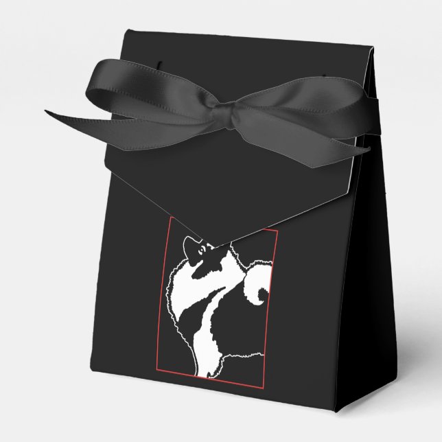 Keeshond Graphics  - Cute Original Dog Art Favor Boxes (Front Side)