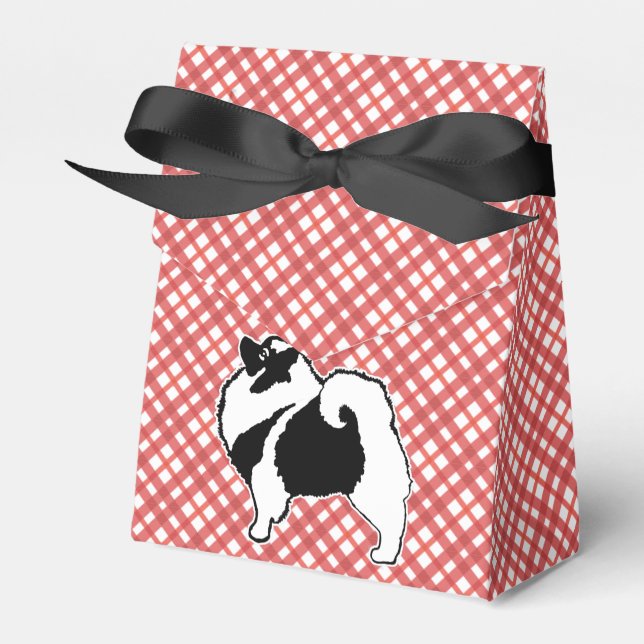 Keeshond Graphics  - Cute Original Dog Art Favor Boxes (Front Side)