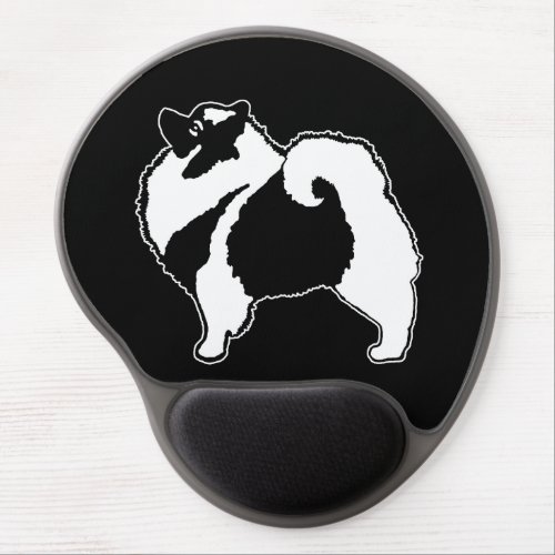Keeshond Graphics  _ Cute Original Dog Art Gel Mouse Pad