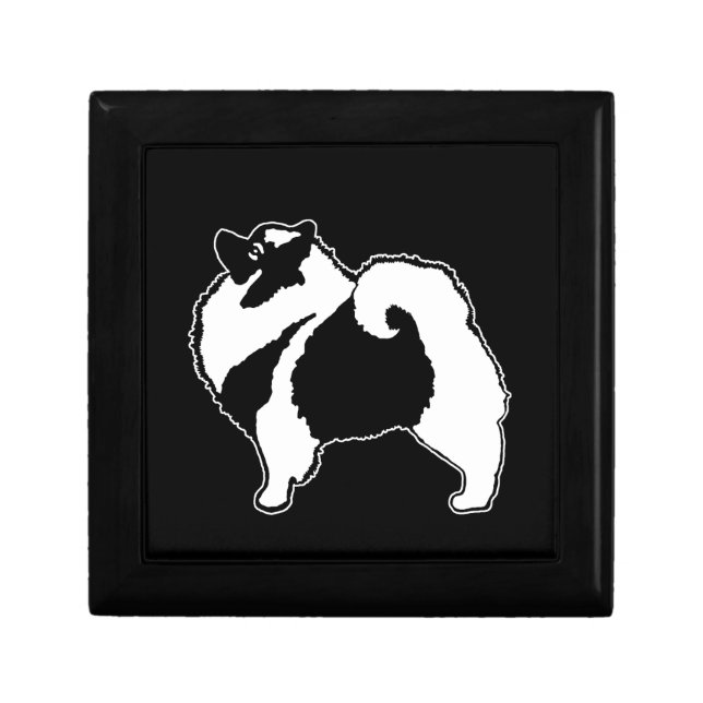 Keeshond Graphics  - Cute Original Dog Art Gift Box (Front)