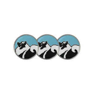 Keeshond Graphics  - Cute Original Dog Art Golf Ball Marker